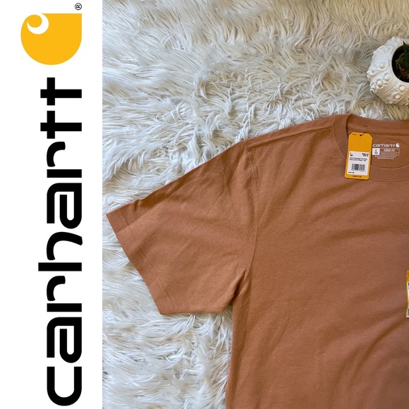 NWT Carhartt loose fit heavyweight s/s pocket C graphic t-shirt, tall L, ginger - Picture 8 of 16